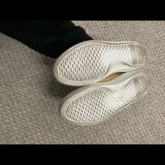 MJUS Anthropologie lace up sneaker shoes size 37 cream tan - Picture 8 of 11